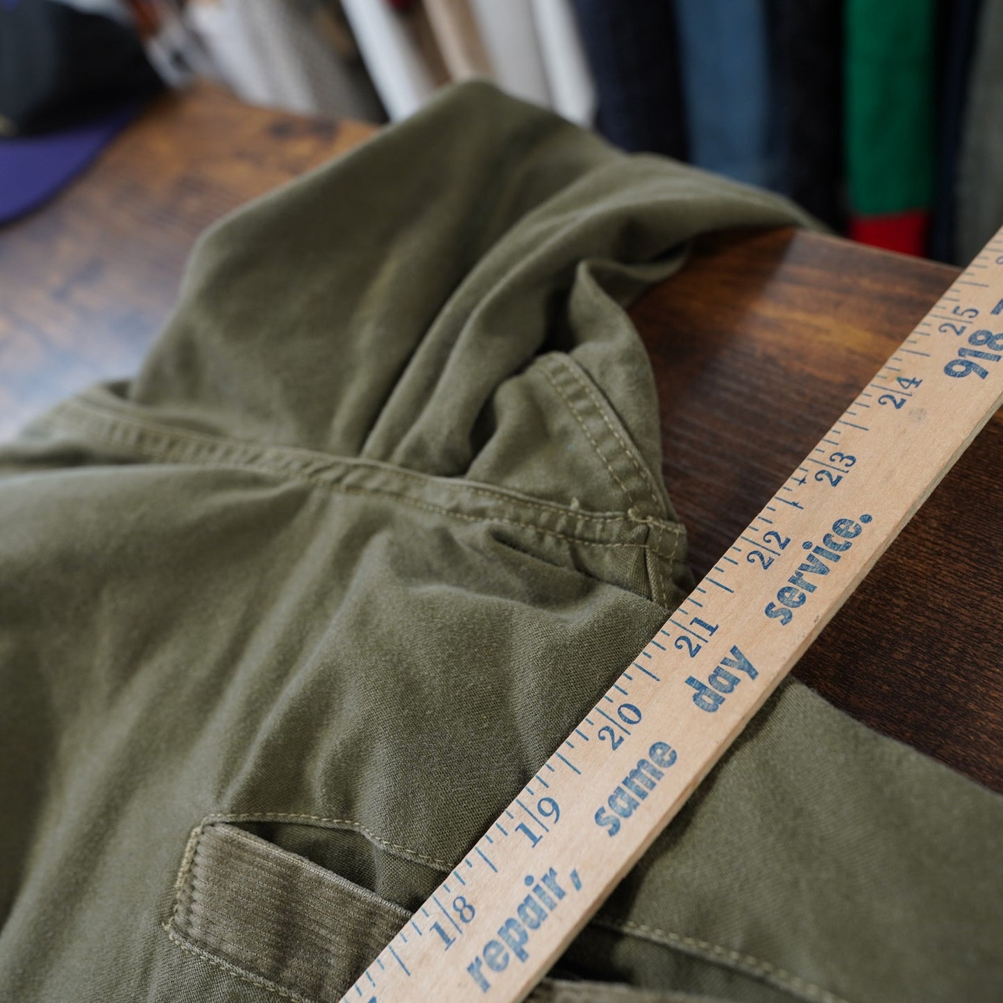(M) True Vintage Duxbak Montana Cloth Field Jacket Chore Coat Men's M Green Hunting