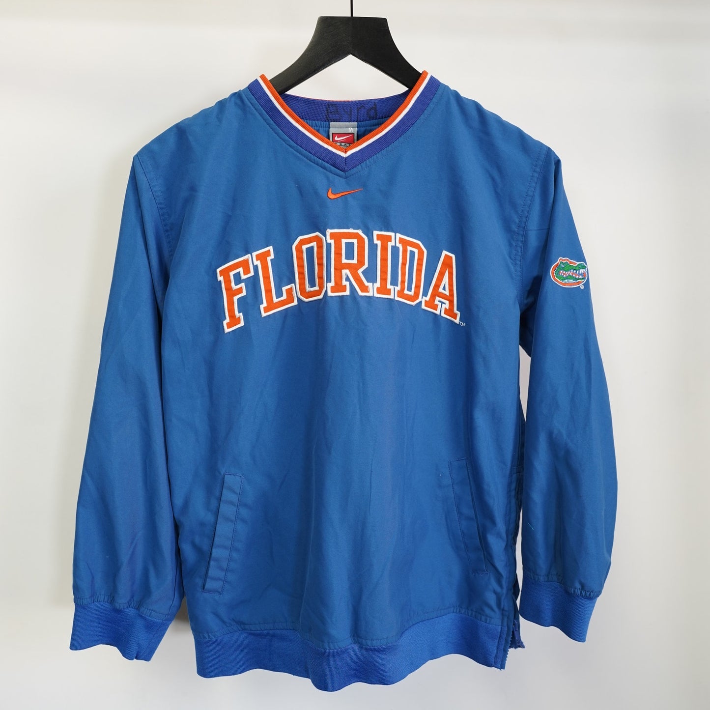 (Kids M) Vintage Florida Gators Nike Center Swoosh Pullover Windbreaker Boys M Blue