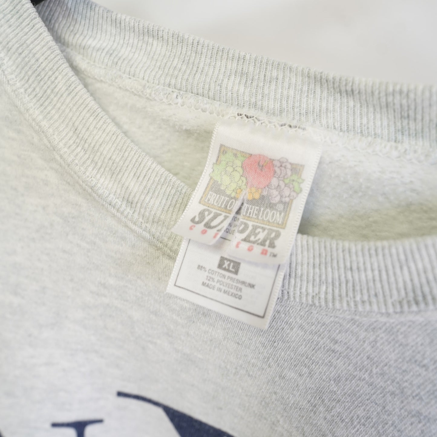 (XL) Vintage 90s New York City Tourist Sweatshirt Men's XL Heather Gray Retro Indie