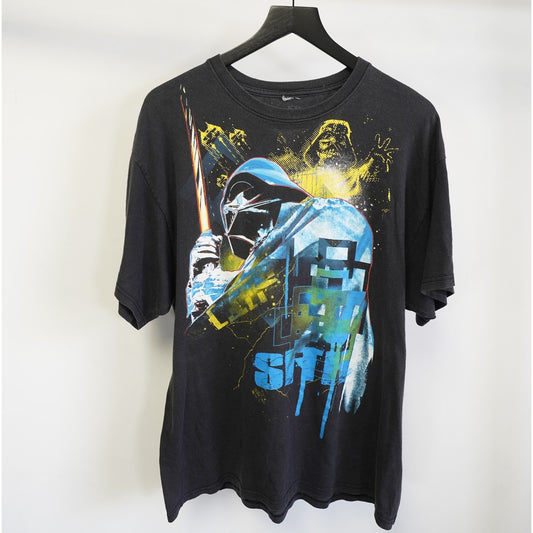 (XL) Vintage Star Wars Darth Vader Y2K T-Shirt Men's XL 2000s Anakin Sith Jedi