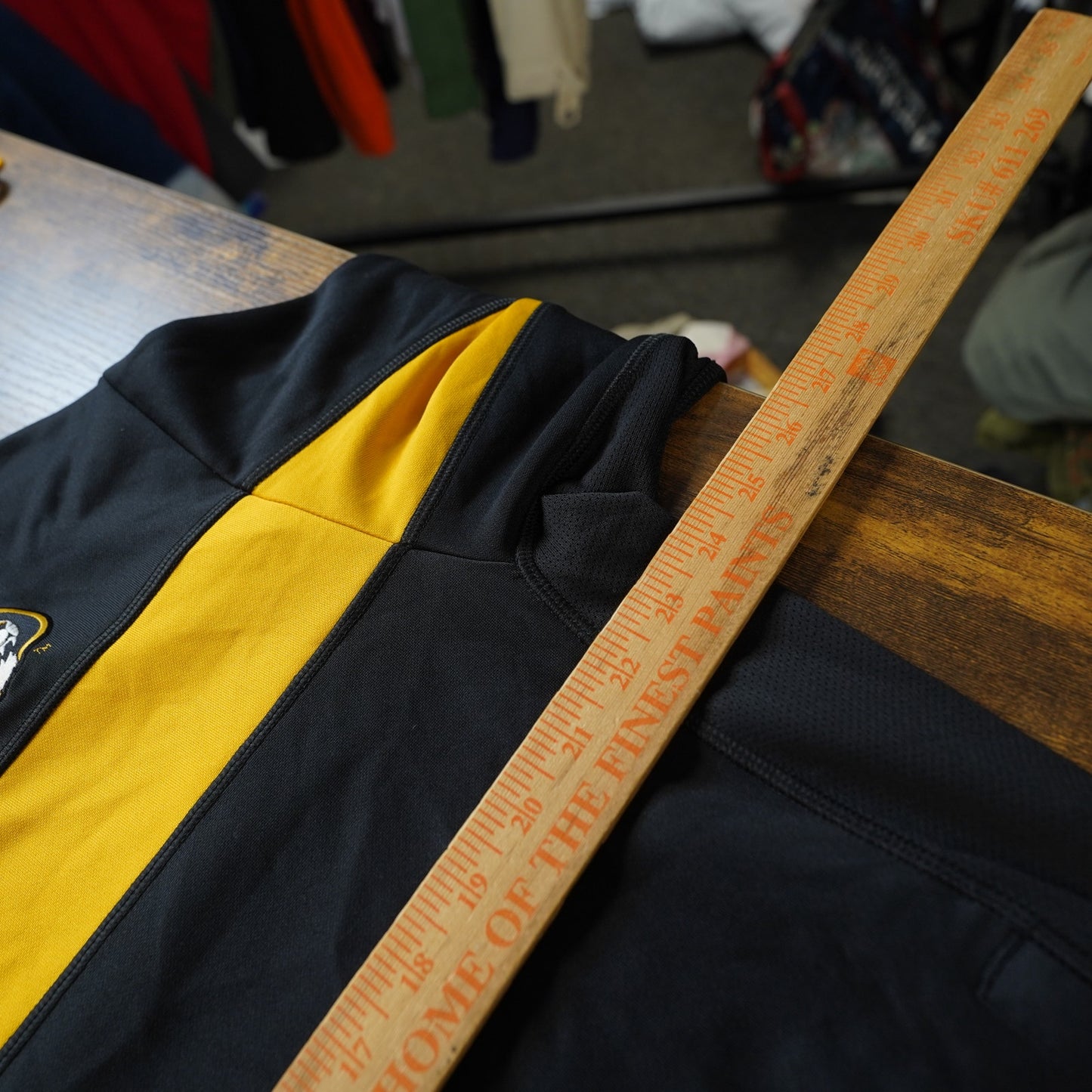 (L) Nike Missouri Tigers Dri-Fit Full Zip Track Jacket Men's L Black Yellow