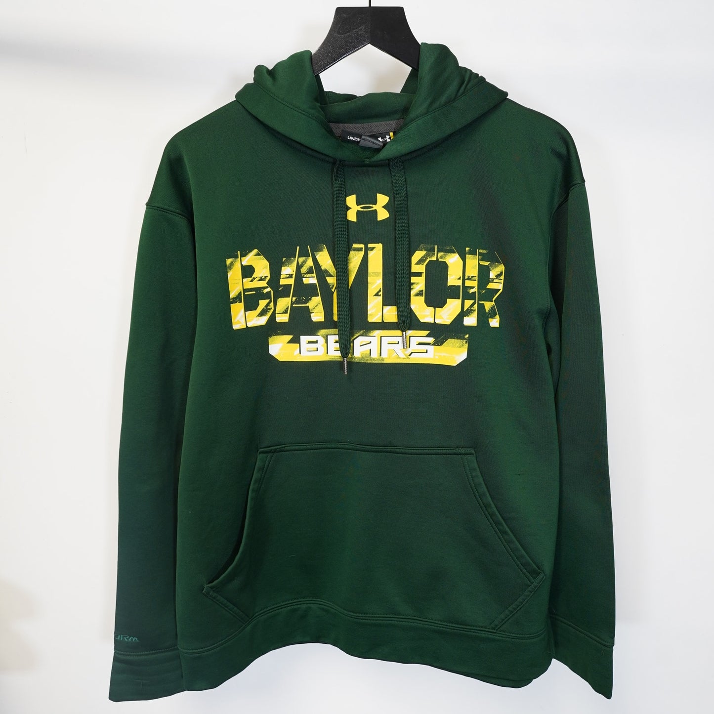 (M) University of Baylor Bears Under Armour Hoodie Men's M Green
