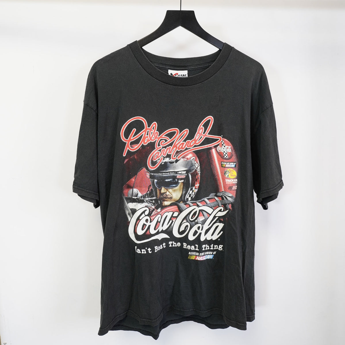 (XL) Vintage Dale Earnhardt Sr. Nascar Coca-Cola Racing T-Shirt Men's XL Black Red