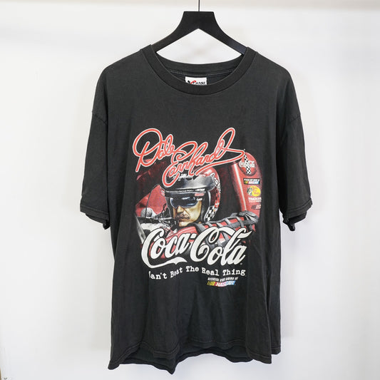 (XL) Vintage Dale Earnhardt Sr. Nascar Coca-Cola Racing T-Shirt Men's XL Black Red