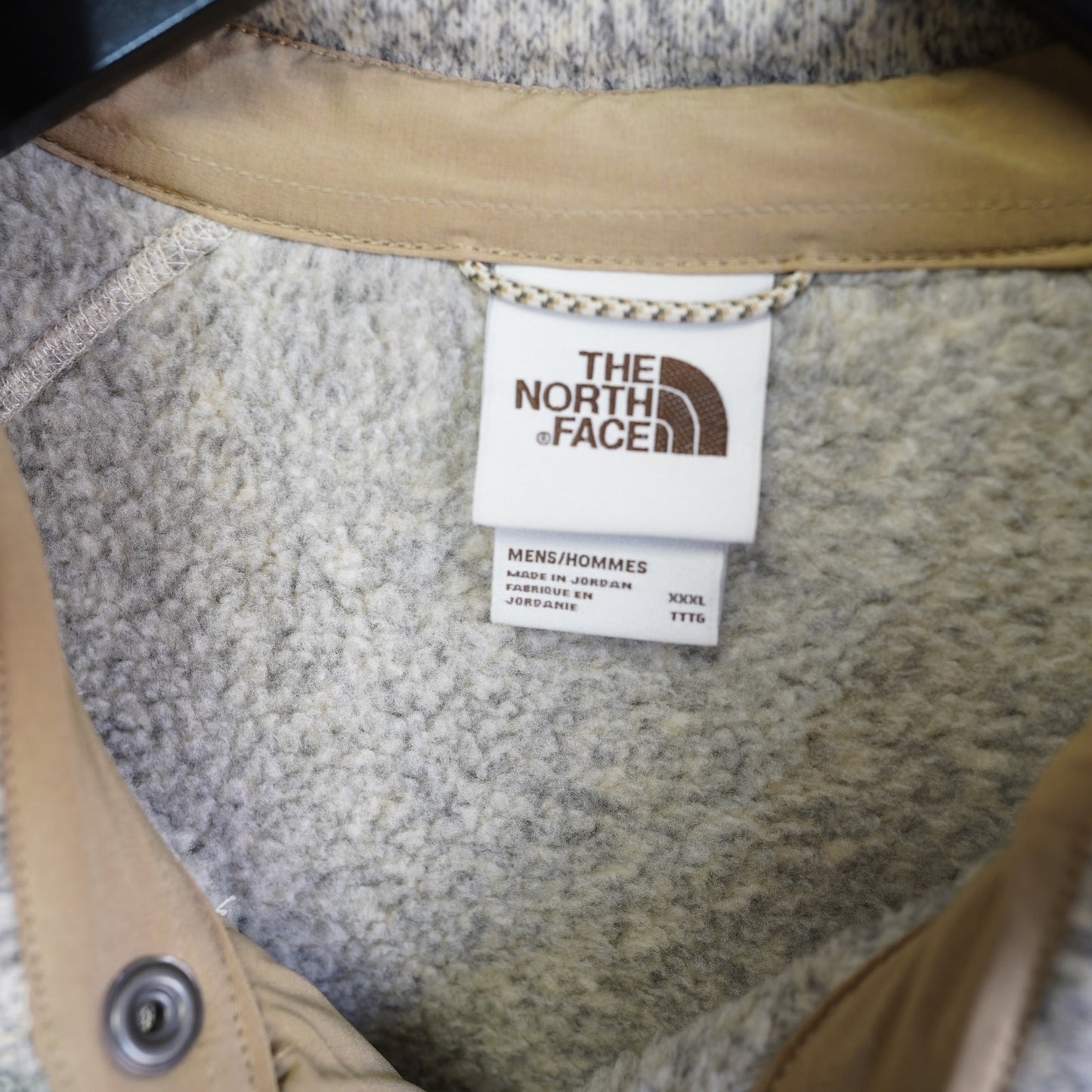 (3XL) The North Face Gordon Lyons Shacket Sand Tan Heather Fleece Jacket Men's 3XL