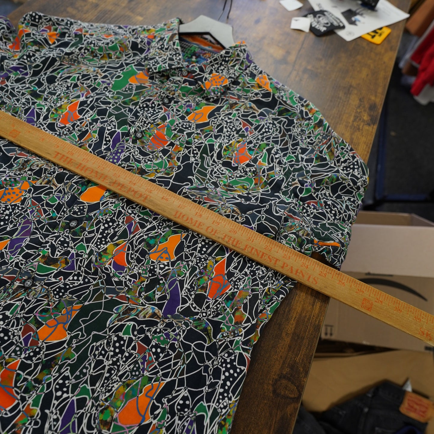 (XL) Robert Graham Samurai Printed Classic Fit Longsleeve Button Up Shirt