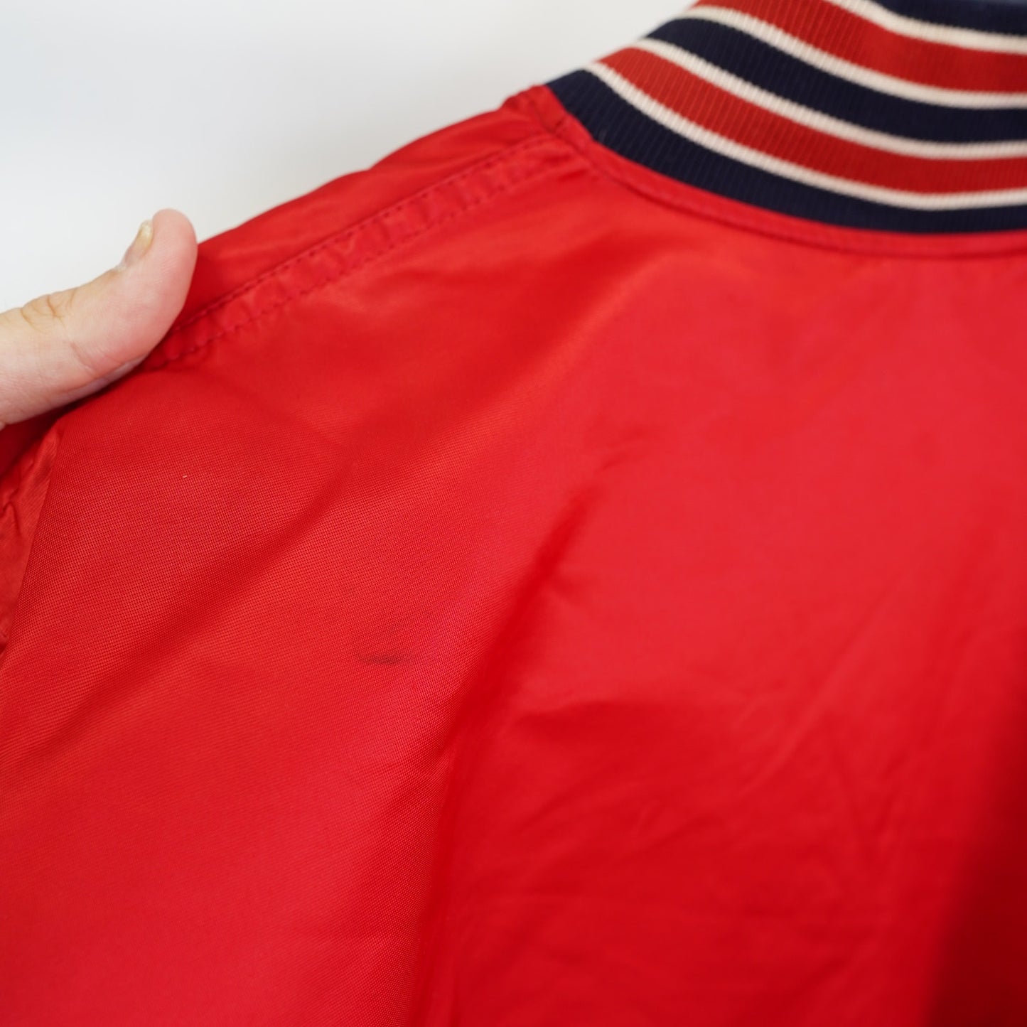 (L) Vintage St. Louis Cardinals Starter Satin Jacket Men's L red Embroidered 90s MLB