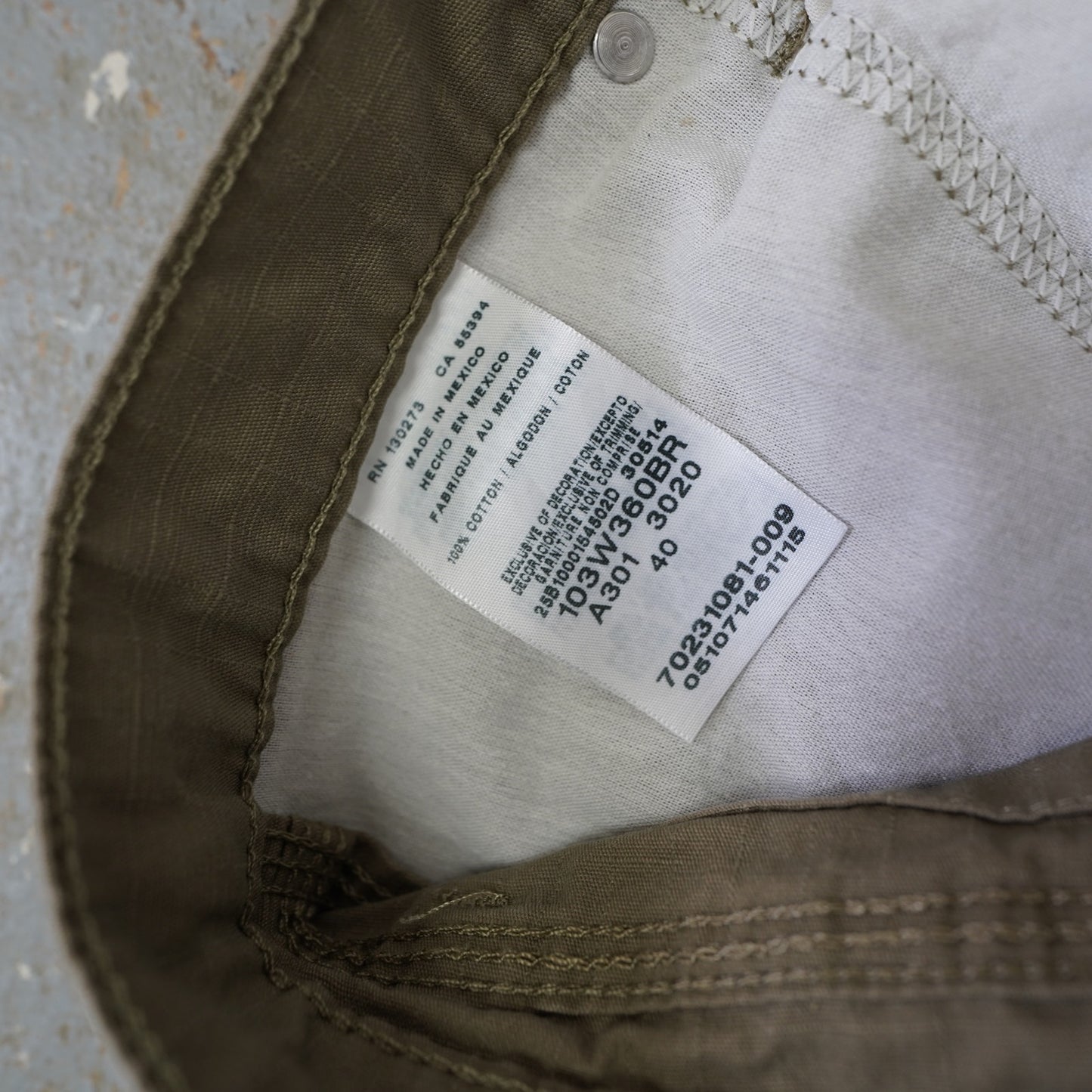 (Sz. 40) Wrangler Riggs Cargo Shorts Men's Sz. 40 Utility Workwear Beige Tan
