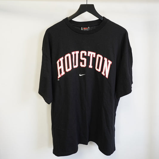 (XL) Vintage Houston Rockets Team Nike Basketball T-Shirt Men's XL Retro Black 90s
