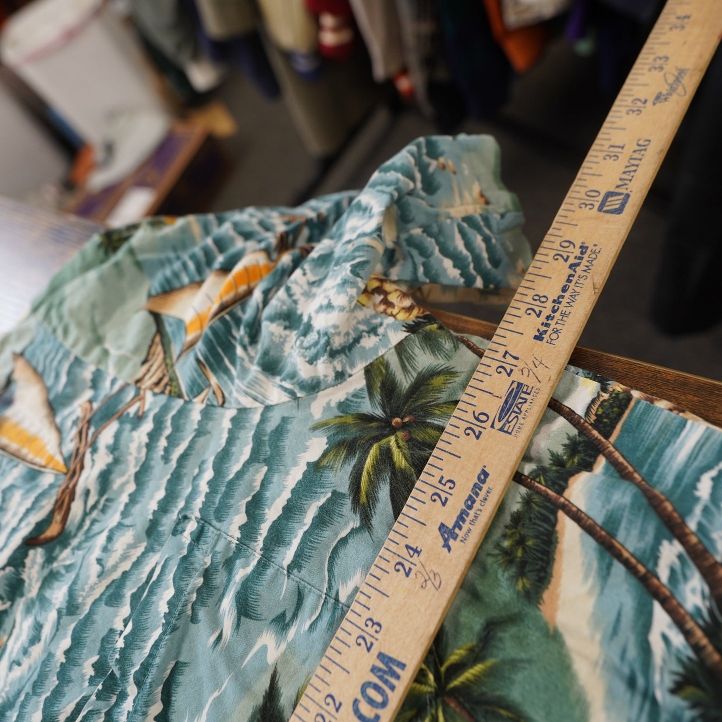 (XXL) Vintage 90s Aloha Republic Hawaiian Shirt Men's XXL Floral Tropical Surf Blue
