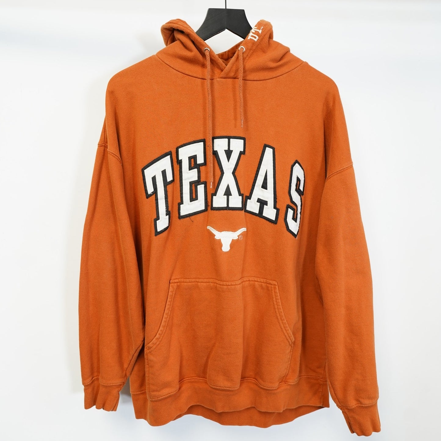 (XXL) Vintage Texas Longhorns Embroidered OVB Hoodie Men's XXL Burnt Orange Sewn