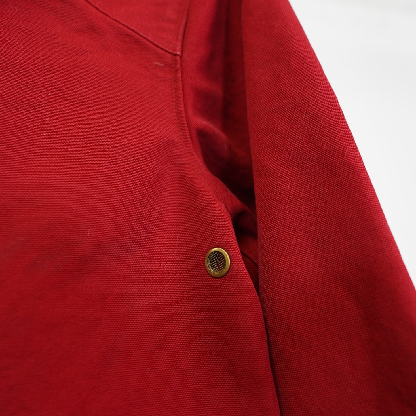 (Women's S) Lauren Ralph Lauren Canvas Fireman's Peacoat Jacket Red Preppy