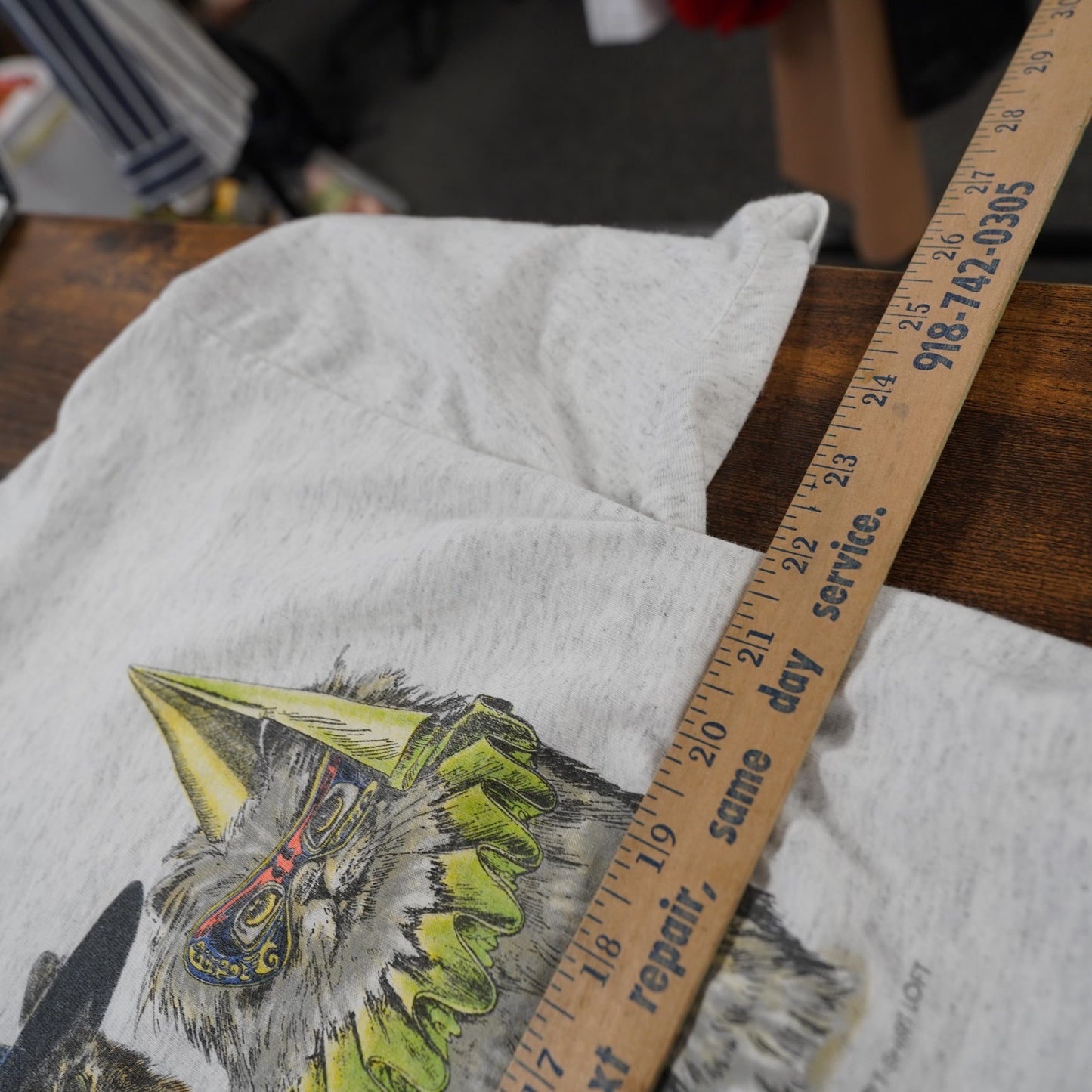 (XL) Vintage Halloween Cats Spooky Kitty T-Shirt Men's XL Witch Pumpkin Costume 90s