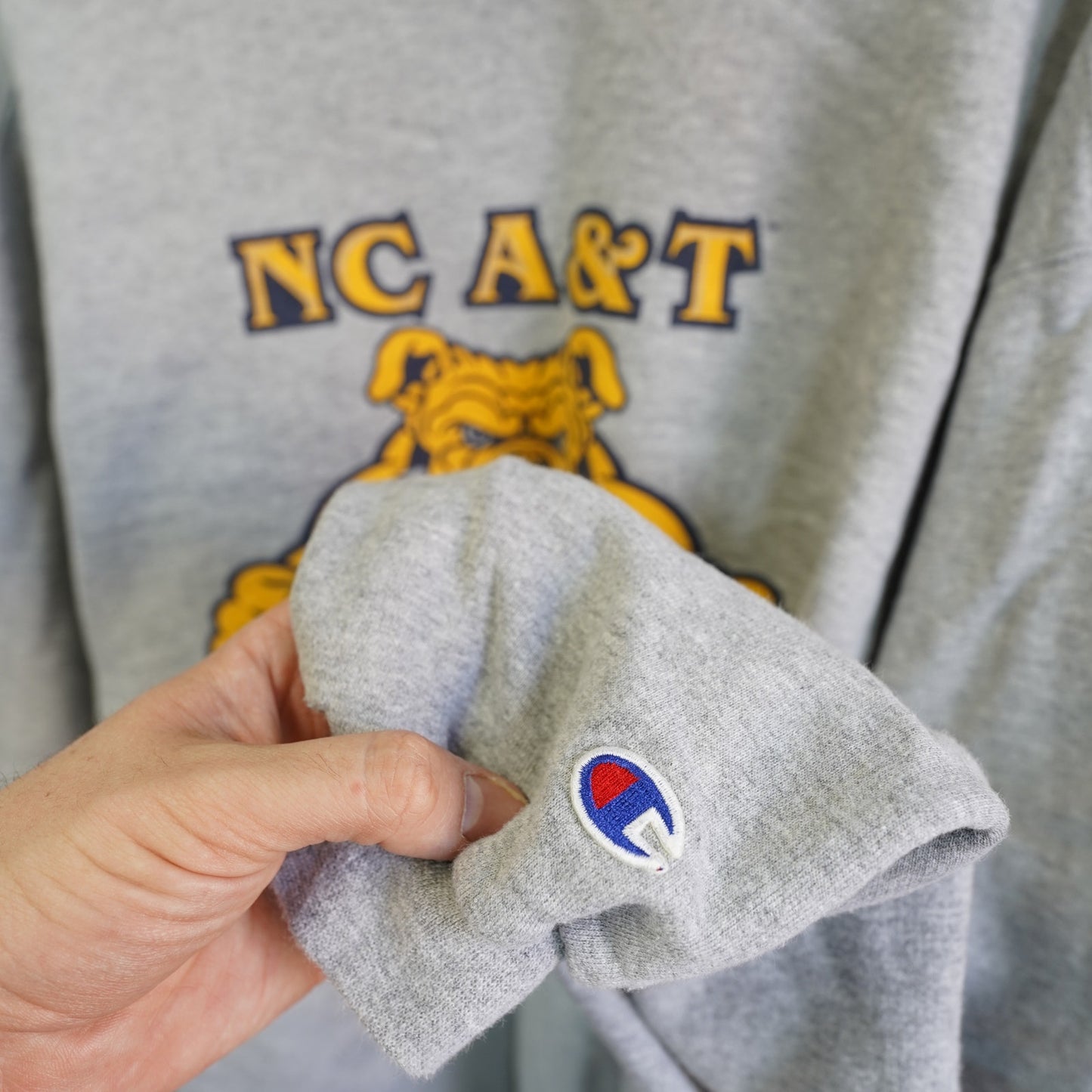 (XXL) Vintage Champion North Carolina A&T Aggies Crewneck Sweatshirt Men's XXL Gray