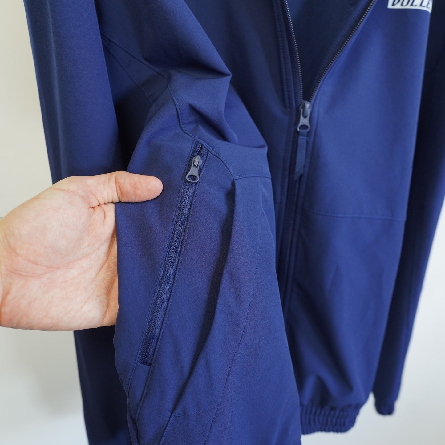 (L) Adidas Rice University Owls Volleyball Windbreaker Bomber Jacket Men's L Blue