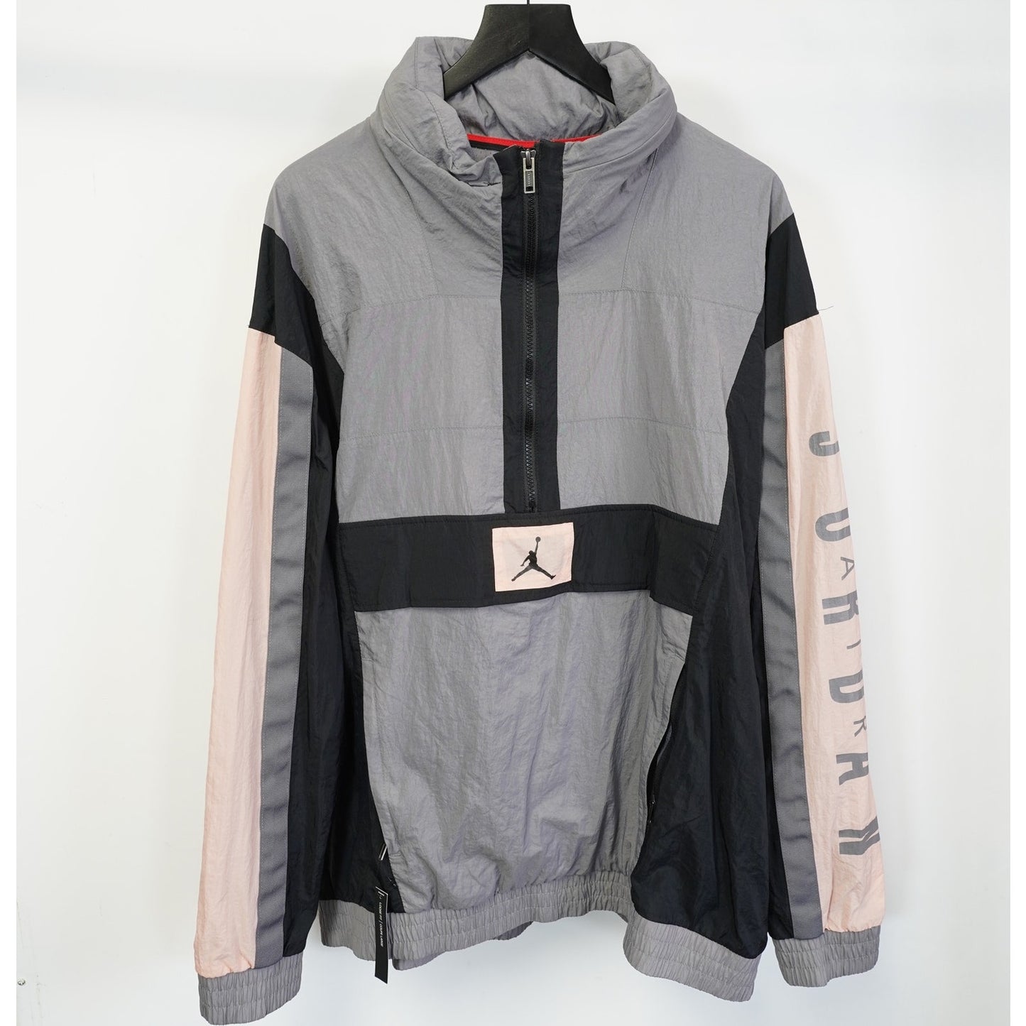 (XXL) Air Jordan Wings Windwear Anorak Jacket Windbreaker Men's 2XL Gray Retro New