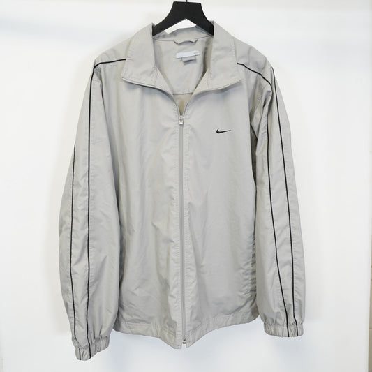 Vintage Y2K Nike Silver Windbreaker Men's XL Gray 2000s Tech Gorpcore Utility