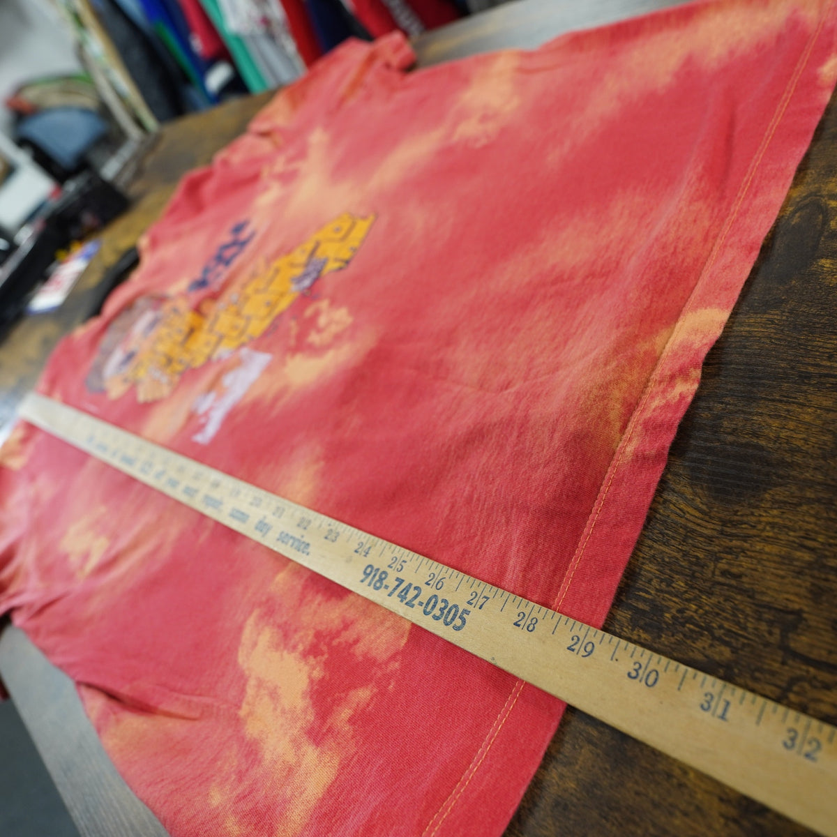 (XL) Nike Sole Cal Tie Dye Sneaker T-Shirt Men's XL Red Orange Y2K Retro California