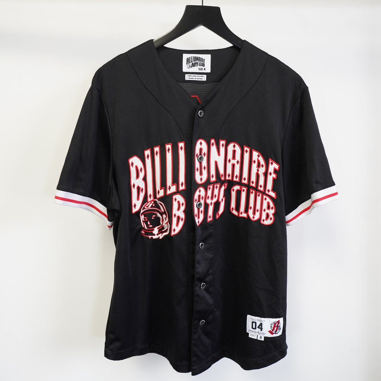 (M) Billionaire Boys Club Stitched Baseball Jersey Men's M Black Streetwear 2017