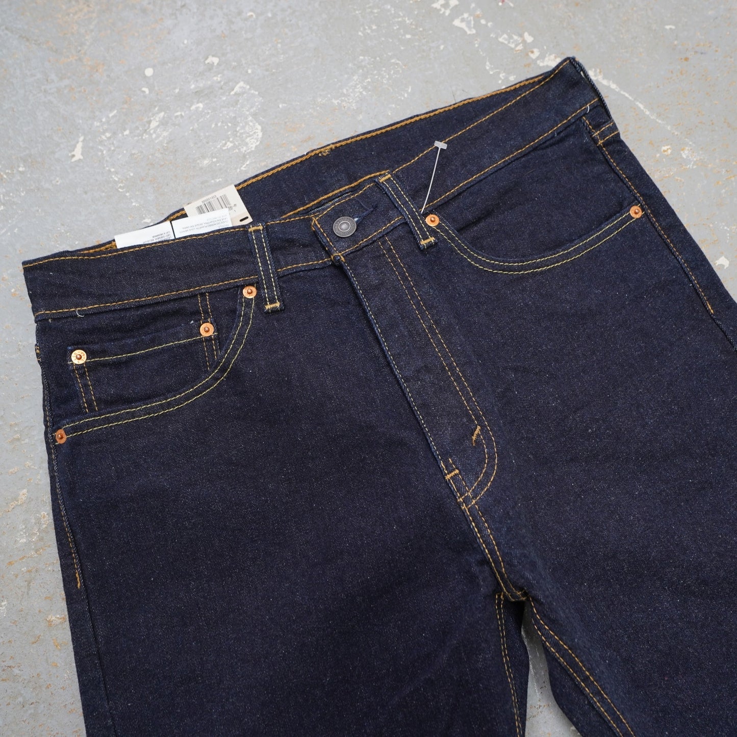 Levi's Strauss 505 Regular Fit Dark Blue Jeans Men's 34x30 Stretch New w/tags