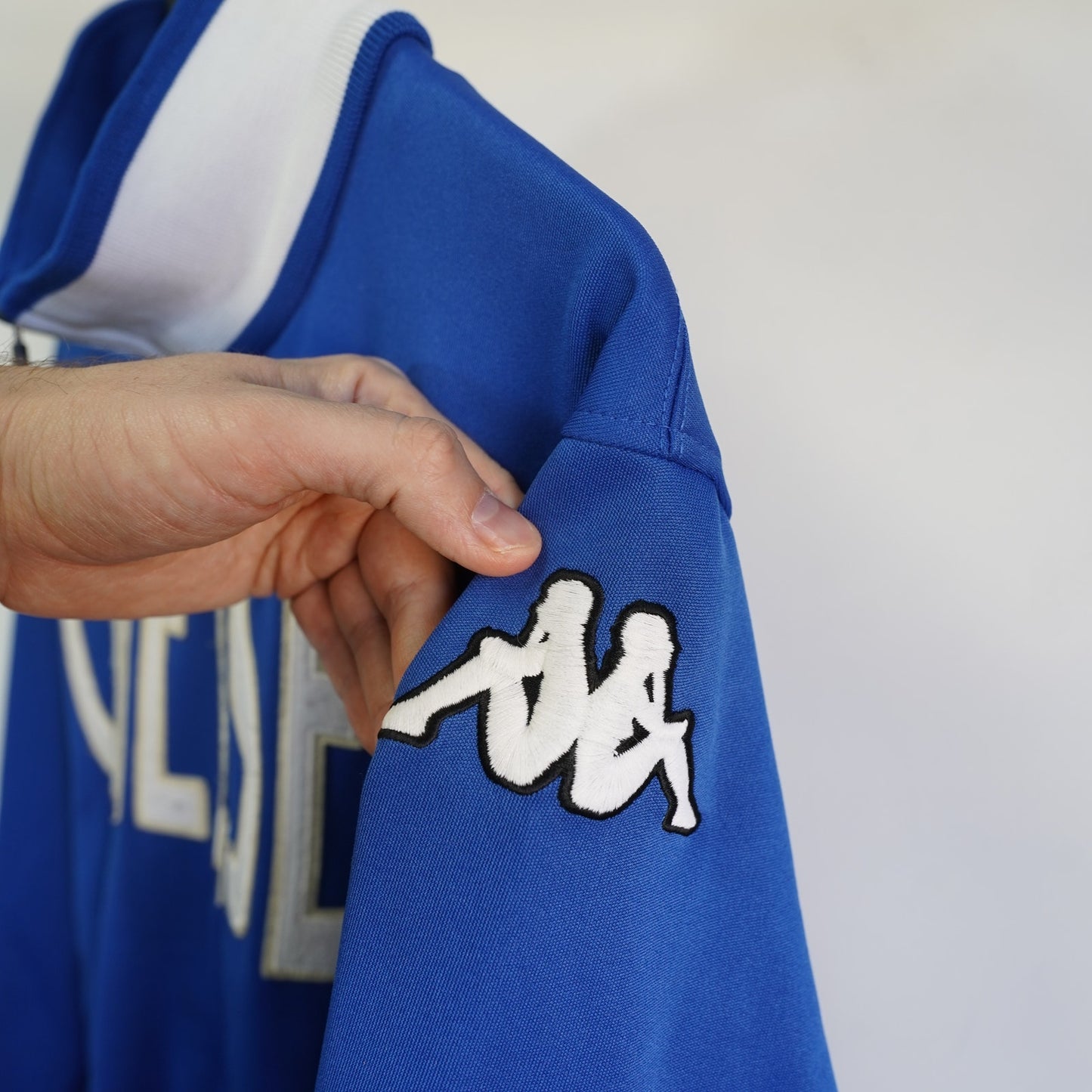 (L) Chelsea FC Sewn Kappa Soccer Track Jacket Men's L Blue Football Premier League