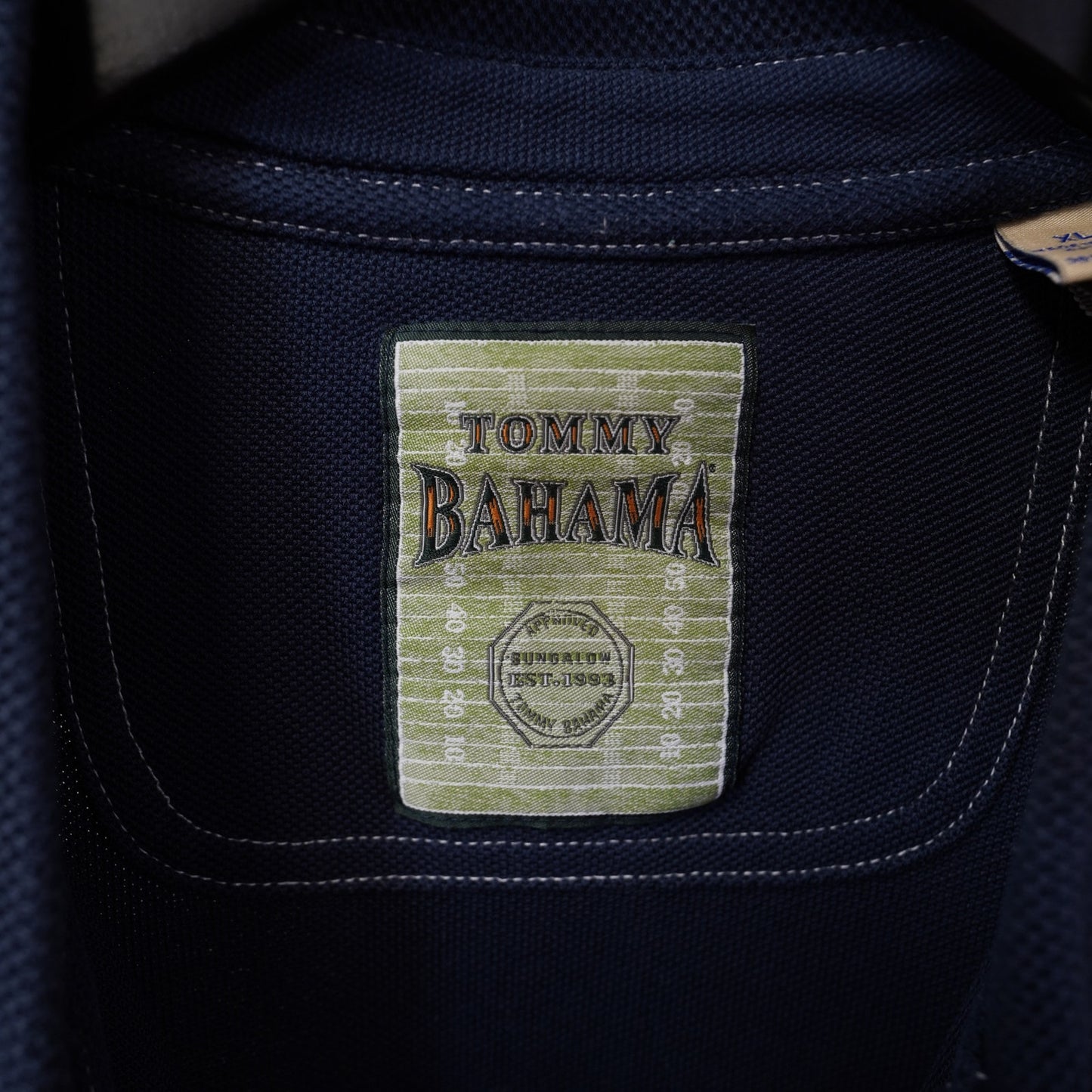 (XL) Seattle Seahawks Tommy Bahama Embroidered Polo Shirt Men's XL Blue Stitched