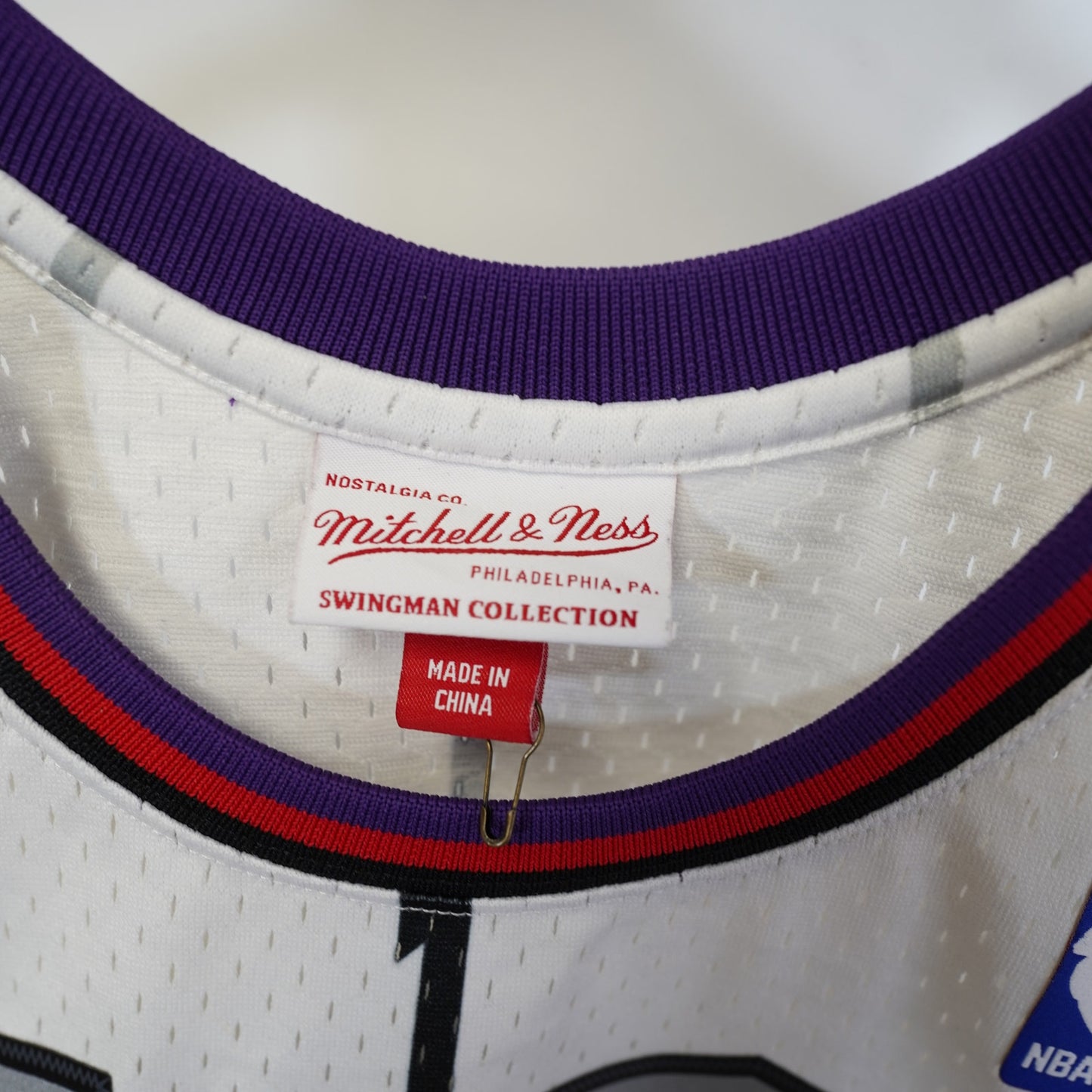 (L) Vince Carter Mitchell & Ness Toronto Raptors Pinstripe Basketball Jersey Men's L