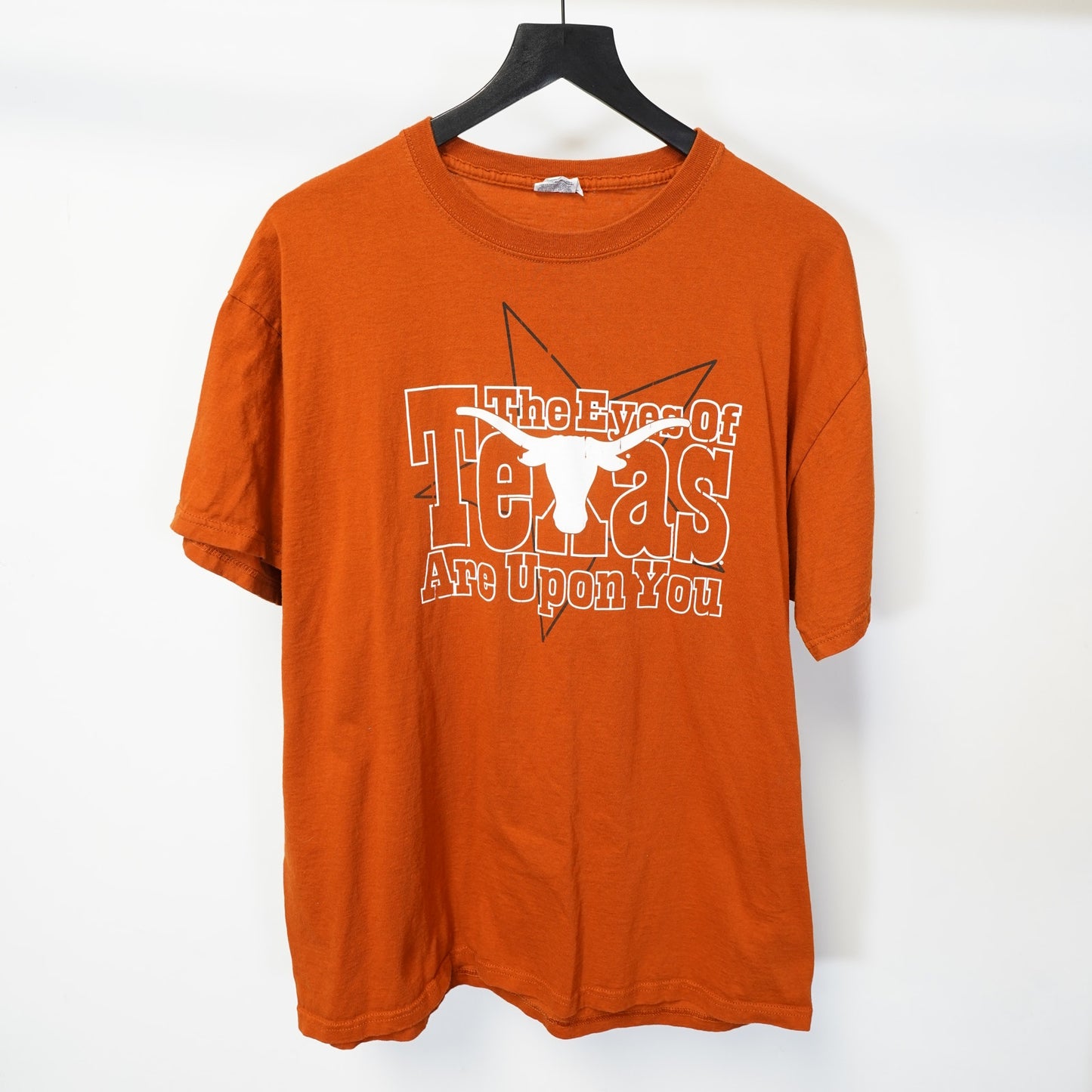 (XL) University of Texas Longhorns Football T-Shirt Men's XL Orange Retro Jerzees