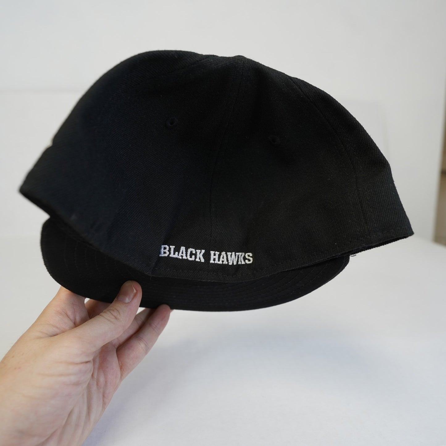 Chicago Blackhawks Vintage Hockey New Era Fitted 7 3/4 Black 59Fifty Hat