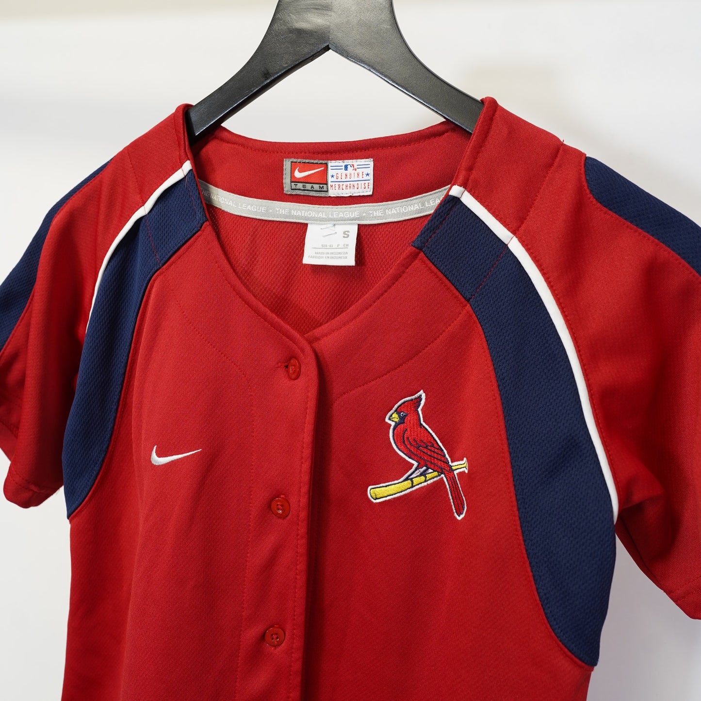 (Boys S) Vintage Nik St. Louis Cardinals Sewn Baseball Jersey Boys S 4-6 Red MLB Y2K