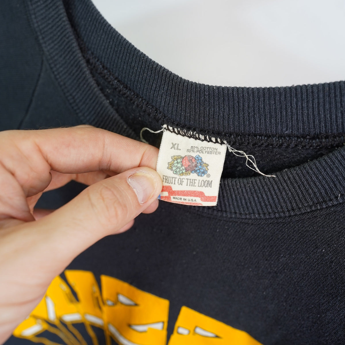 (L) Vintage Missouri Tigers 90s Crewneck Sweatshirt Men's L/XL Black Gold Retro