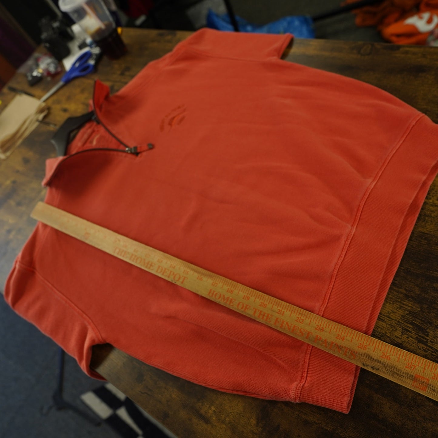 (S) Tommy Bahama Relax 1/4 Zip Pullover Sweater Men's S Salmon Red Sewn