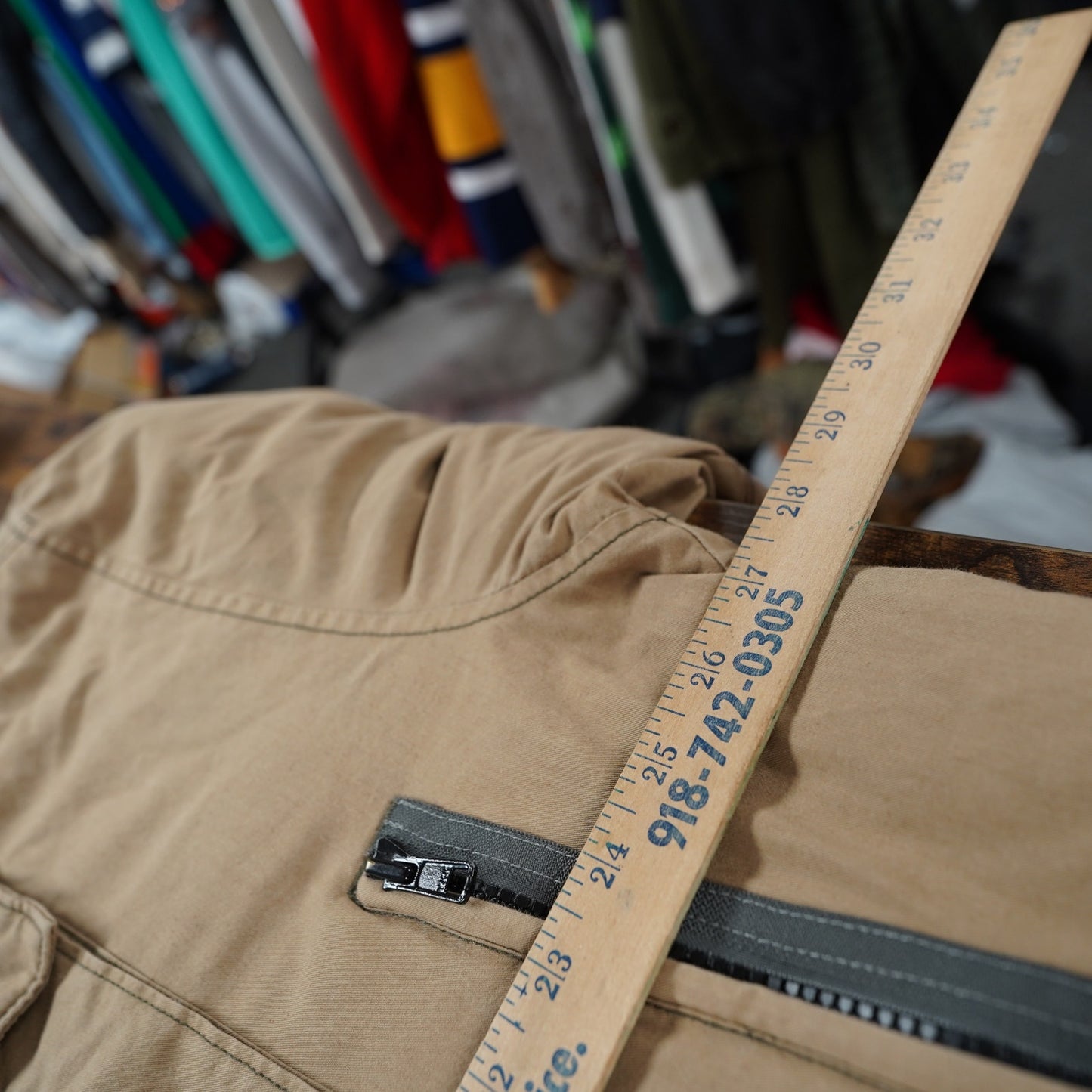 (XXL) Vintage Tommy Hilfiger Technical Jacket Asymmetric Utility 90s Men's XXL Y2K Tan