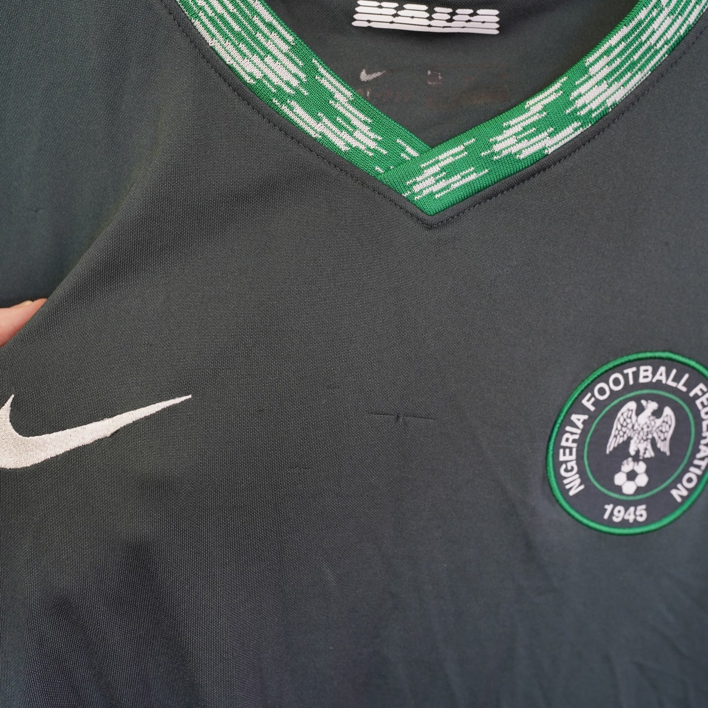 (XL) Nike Nigeria 2020/21 Away Soccer Jersey Men's XL Futbol Kit Dark Green