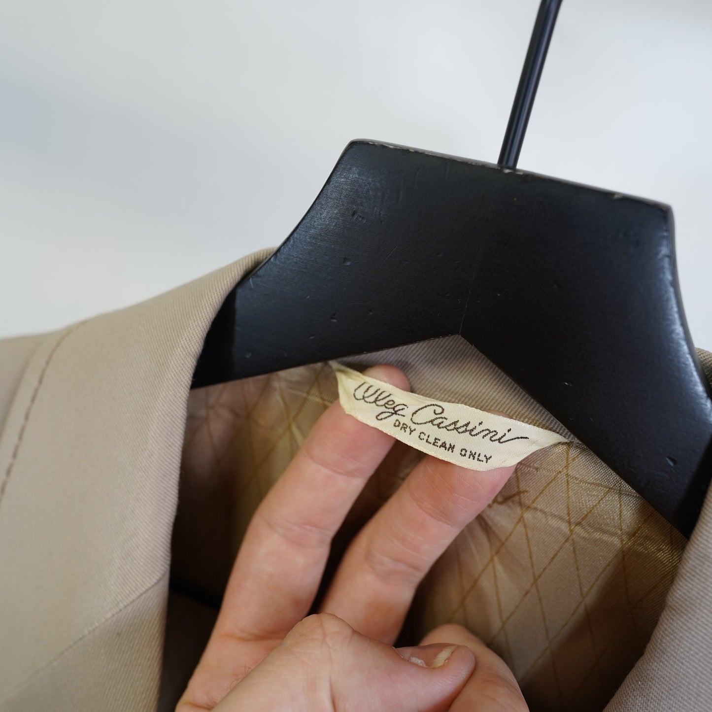 (Men's L) True Vintage Oleg Cassini Western Cowboy Suit Jacket Men's Sz. 42 Tan Blazer 70s