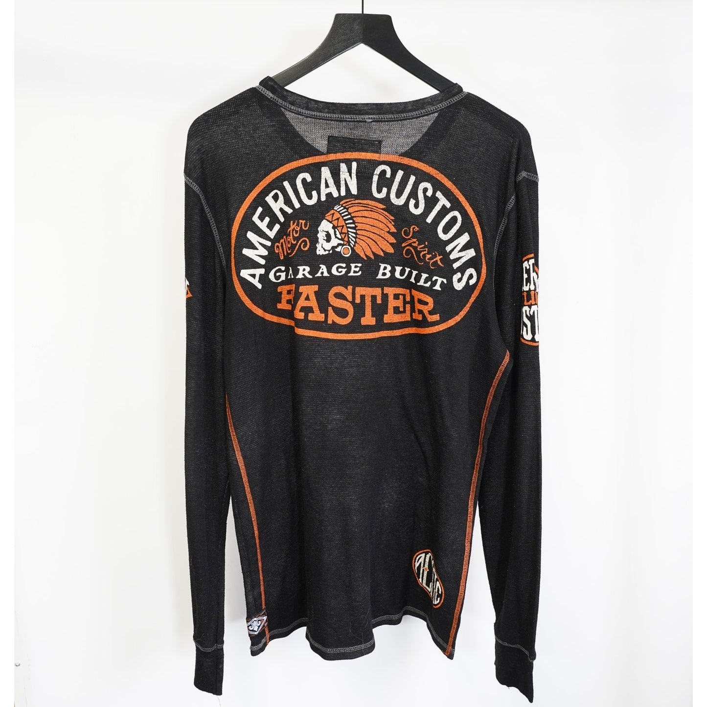(L/XL) Affliction American Customs Garage Motorcycle Club Longsleeve Men's L/XL Y2K Emo