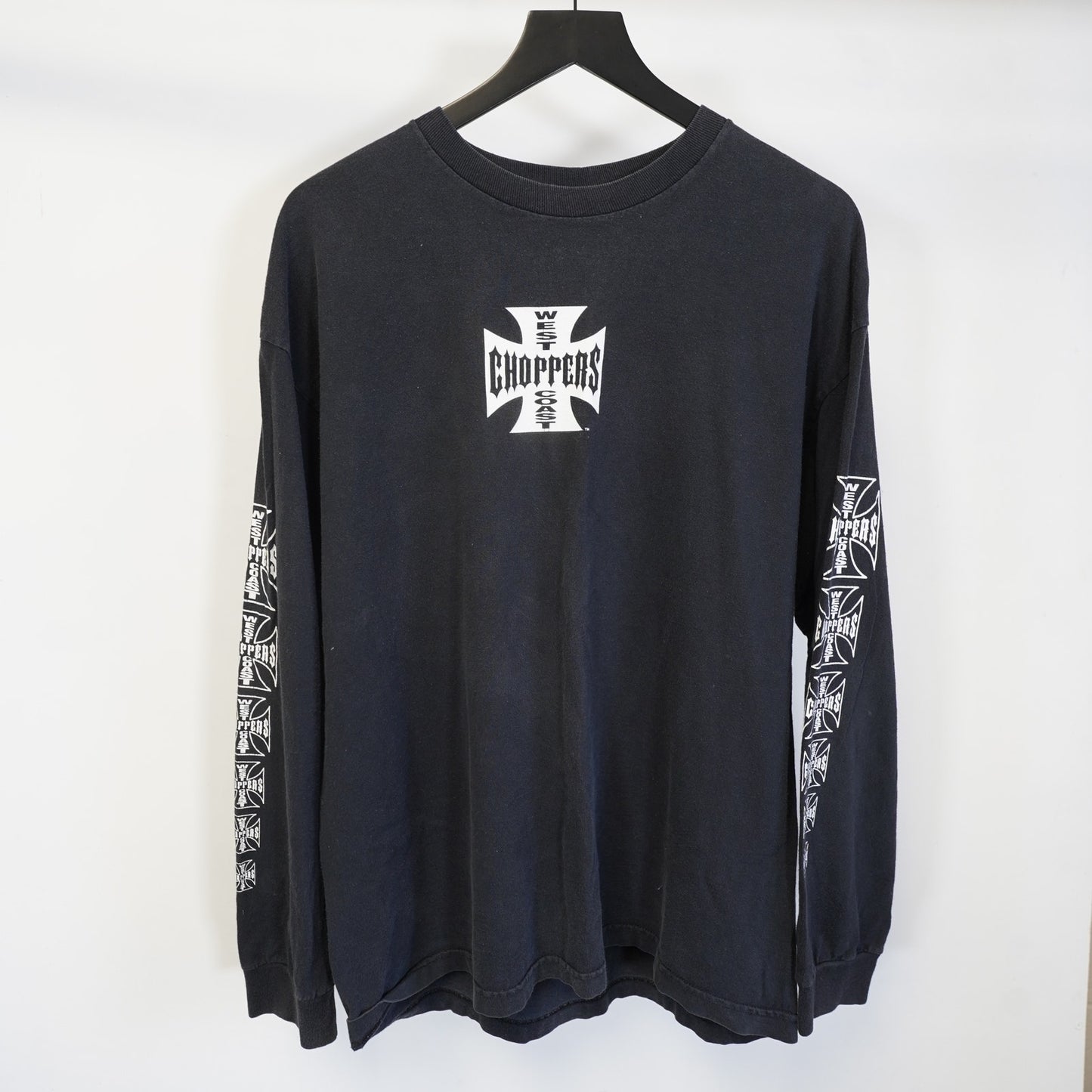 (XL) Vintage West Coast Choppers Long Sleeve Biker T-Shirt Size XL Y2K Jesse James