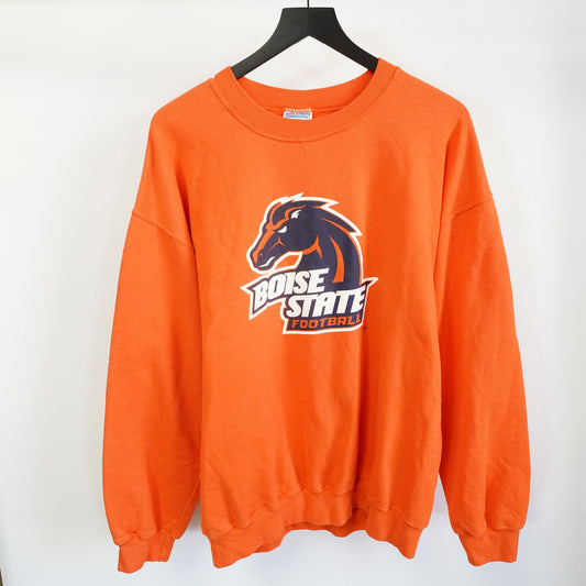 (L) Vintage Boise State Broncos 90s Crewneck Sweatshirt Men's L orange Blue Retro