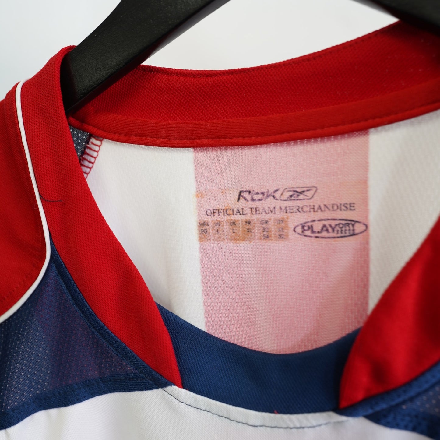 (L) Chivas de Guadalajara 2006–07 Reebok Home Soccer Jersey Men's L Red Futbol Kit