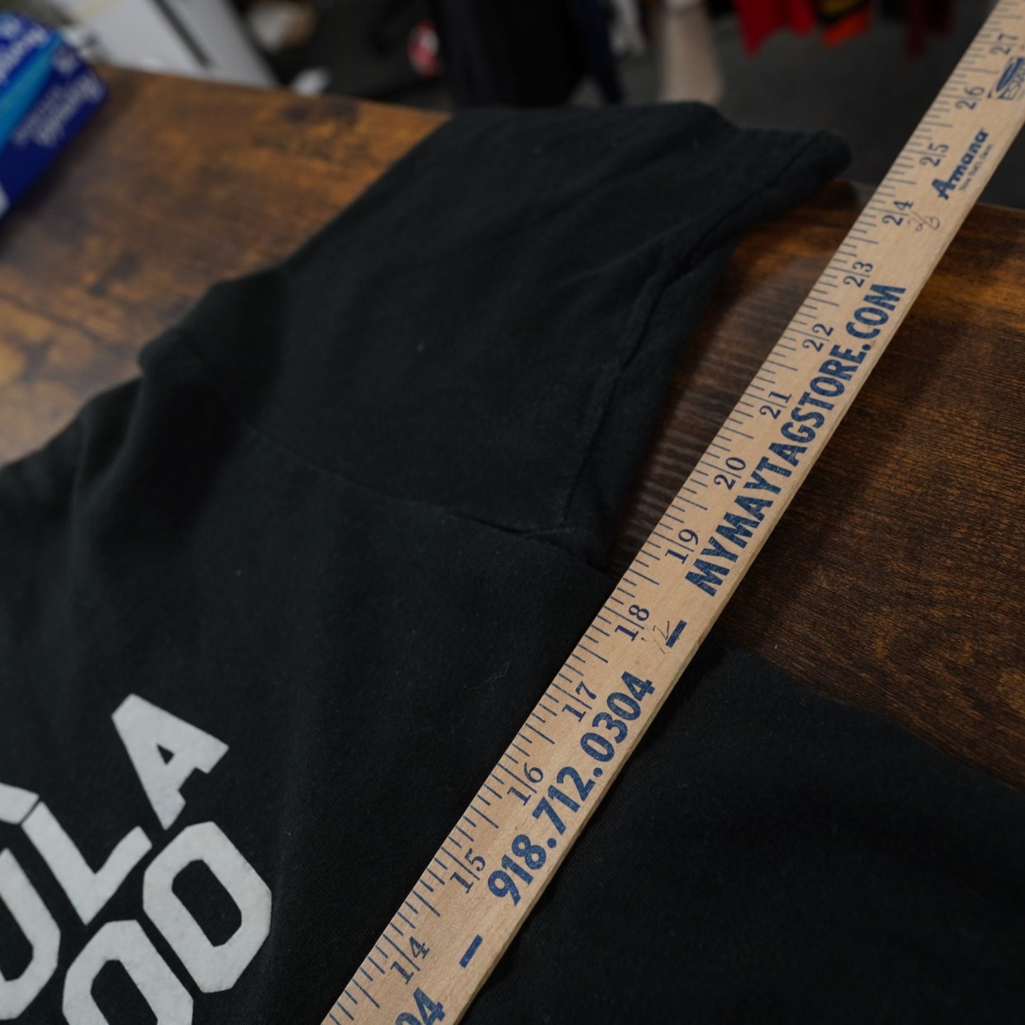 (M) Vintage World Soccer Formula Single Stitch T-Shirt Men's M Black Fruit of Loom