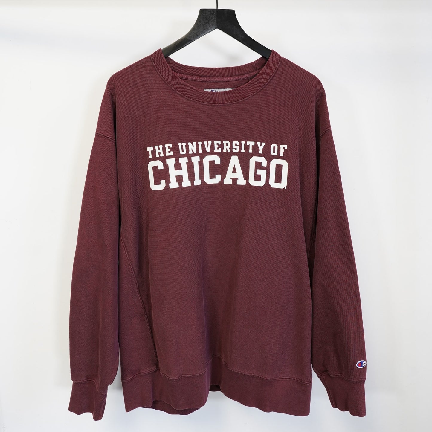 (XL) University of Chicago Vintage Champion Reverse Weave Sweatshirt Men's XL Maroon