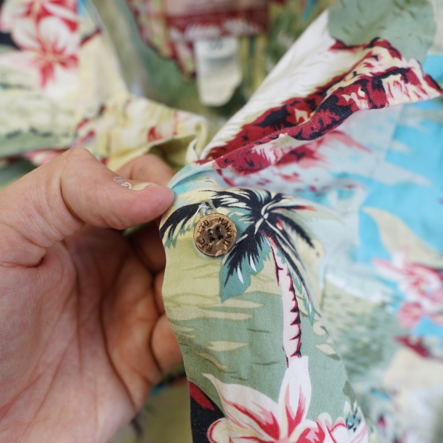 (XXL) Vintage 90's RJC Hawaiian Shirt Men's 2XL Floral Tropical Made in USA XXL Flower