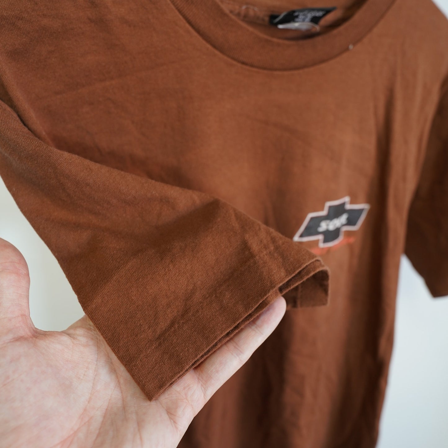 (L) Vintage Soul Built Tough Skate & Surf Jesus T-Shirt Men's L Brown Single Stitch