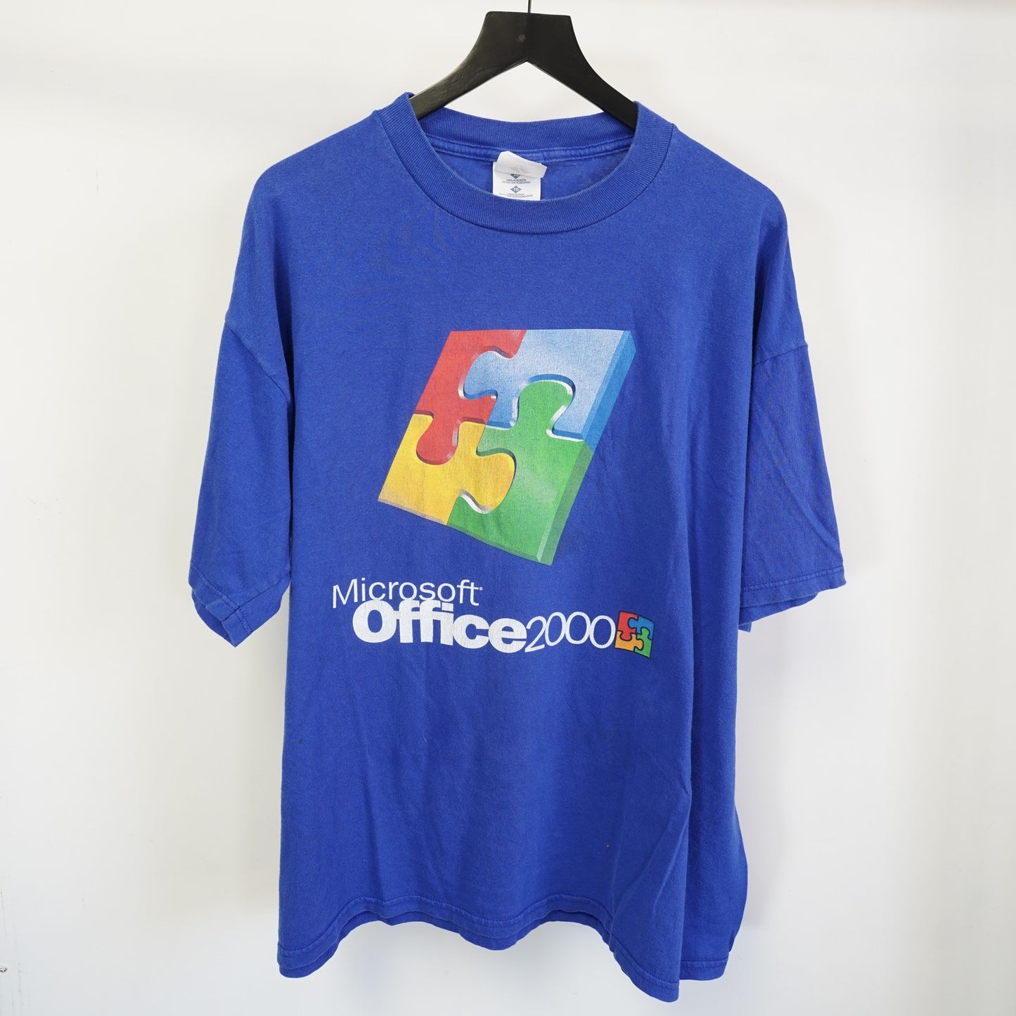 (XL) Vintage Microsoft Office 2000 Tech Promotional T-Shirt Men's XL Computer Y2K