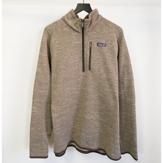 (XXL) Patagonia Better Sweater 1/4-Zip Fleece Pullover Men's XXL Brown Tan