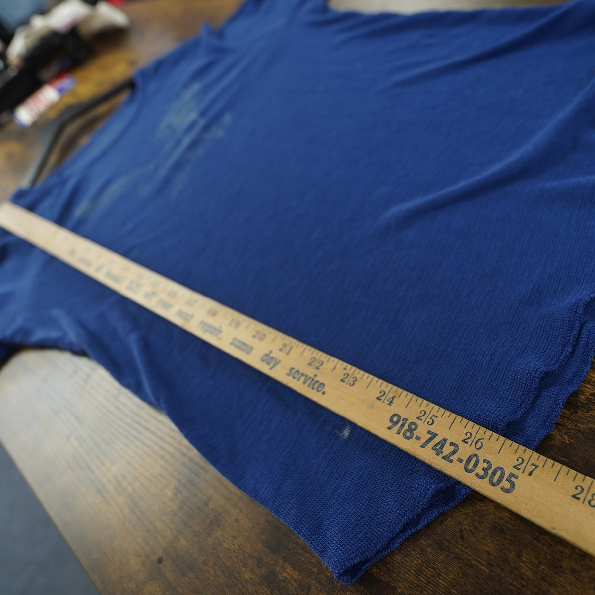 (M) Vintage American Eagle Y2K Athletic Fit Longsleeve T-Shirt Men's M Blue 2000s