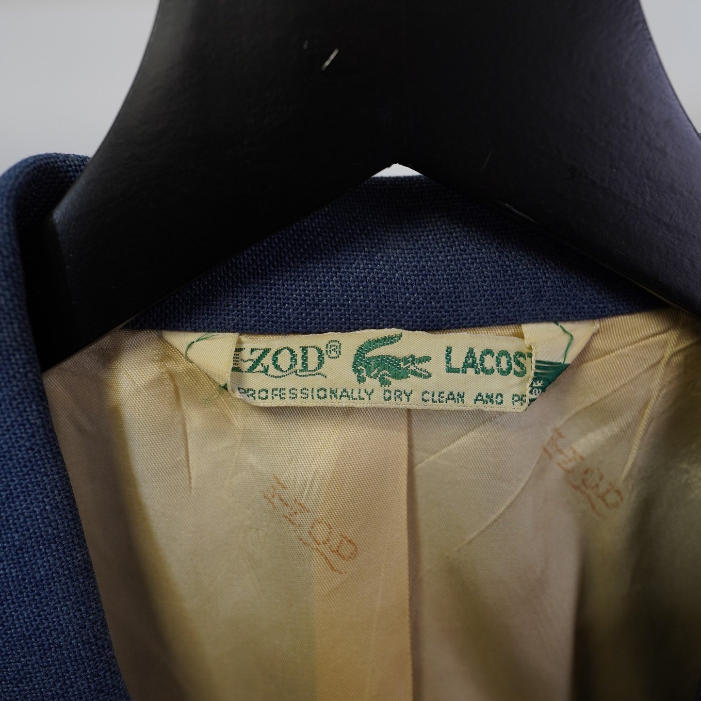 (M/L 42R) Vintage Izod Lacoste Blue Suit Jacket Men's 42R Wessex Sports Coat Blazer Preppy