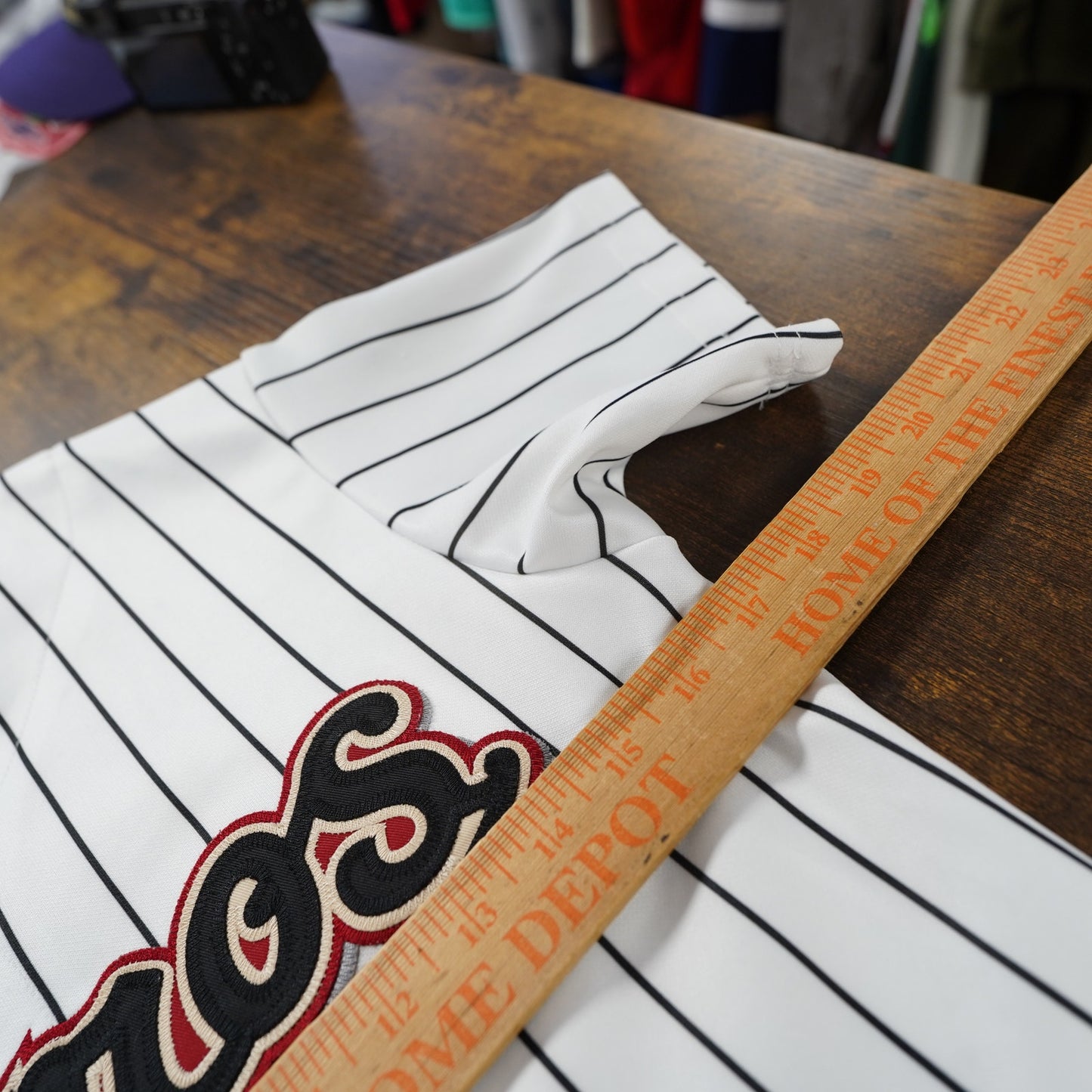 (Boys M) Vintage Houston Astros Sewn Majestic Willy Taveras Pinstripe Jersey Boys M White
