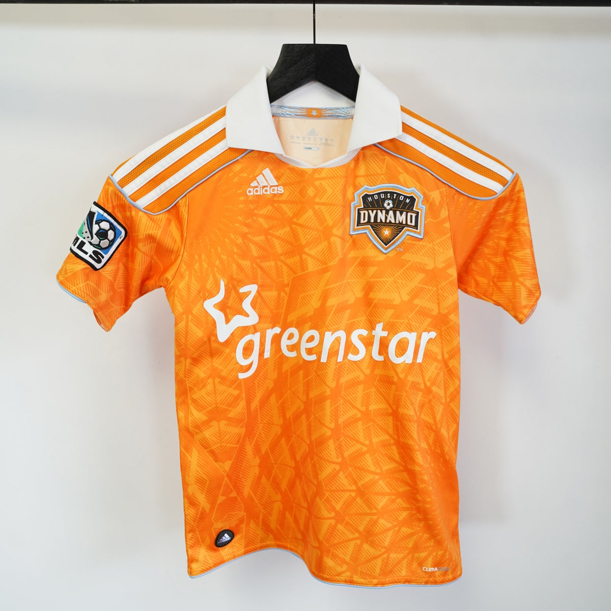 (Boys S) Adidas Houston Dynamo 2011–2012 Home Soccer Jersey Boys Youth S 9-10 Orange