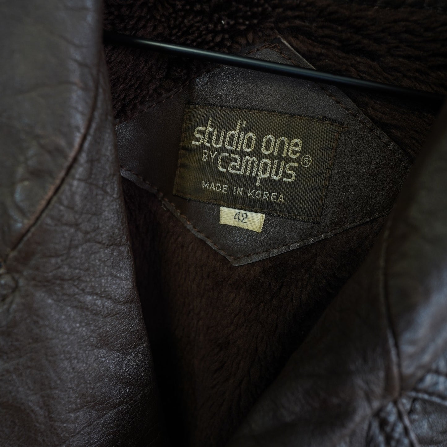(M) True Vintage Studio One By Campus Western Leather Trenchcoat Men's M 42 Brown